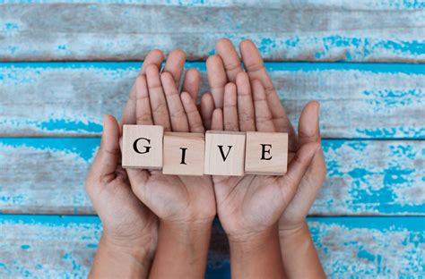 give the gift of charity.